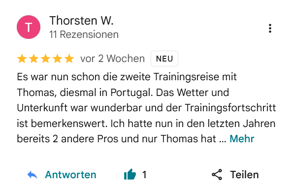 21.08.2026 - 23.08.2026  | Trainingsreise im Gut Kaden mit PGA Golf Professional